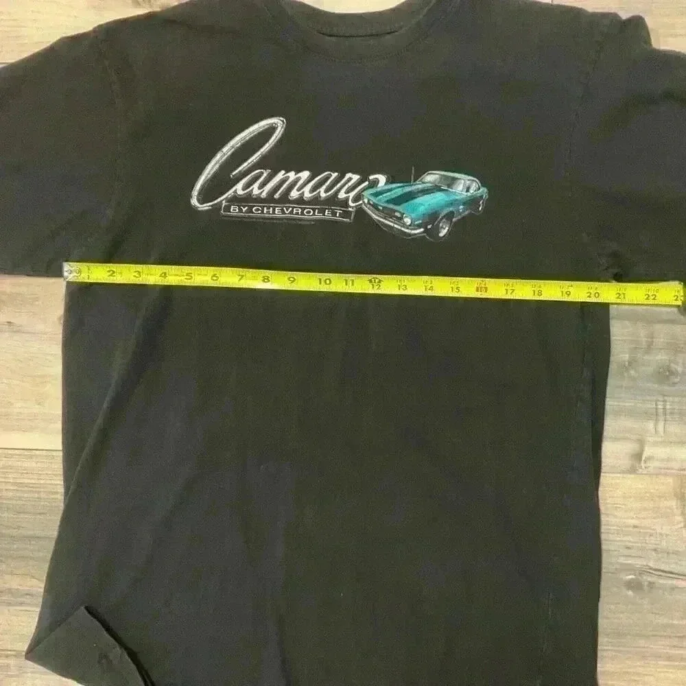 Newport Blue Chevrolet Camaro T-shirt Men’s Black Size Large